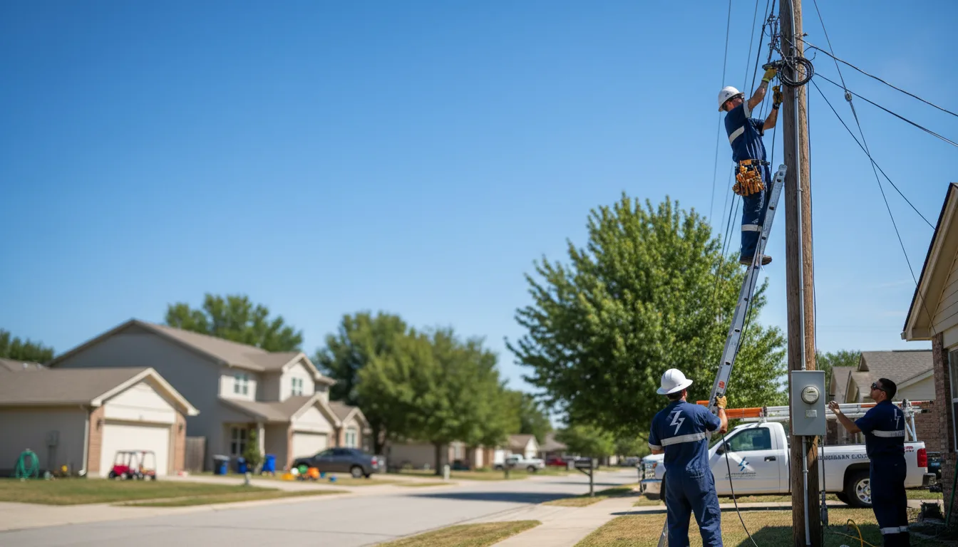 Residential electrician providing installation services in Jena, LA